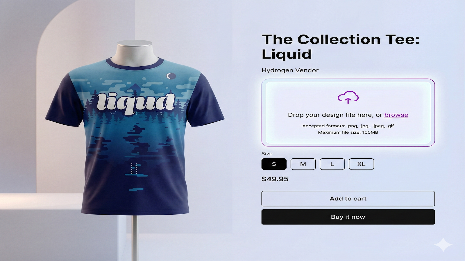 File Uploader Pro in action on a Shopify store